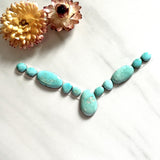 Small Sky Blue Mixed Lone Mountain Turquoise, Set of 11 Background