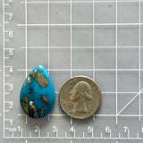 Large Ocean Blue Teardrop Ithaca Peak Turquoise Dimensions