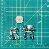 Large Ocean Blue Mixed Yungai Turquoise, Set of 10 Dimensions