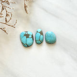 Small Sky Blue Mixed Number 8 Turquoise, Set of 3 Background