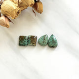 Medium Sea Green Mixed Treasure Mountain Turquoise, Set of 4 Background