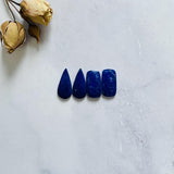 Large Deep Blue Mixed Lapis Lazuli, Set of 4 Background