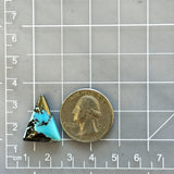Large Sky Blue Triangle Ithaca Peak Turquoise Dimensions