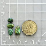 Small Sea Green Mixed Carico Lake Turquoise, Set of 3 Dimensions