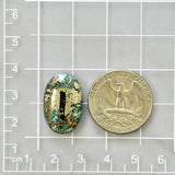 Large Sky Blue Oval Ithaca Peak Turquoise Dimensions