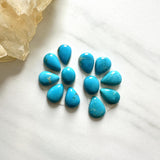 Small Sky Blue Mixed Kingman Turquoise, Set of 12 Background