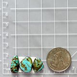 Small Sea Green Freeform Carico Lake Turquoise, Set of 3 Dimensions