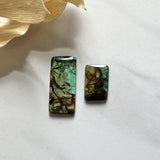 Large Sea Green Bar Crescent Lake Variscite, Set of 2 Background