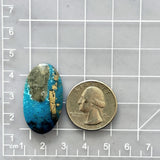 Large Ocean Blue Oval Ithaca Peak Turquoise Dimensions