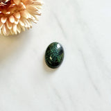 Medium Ocean Blue Oval Milky Way Turquoise Background