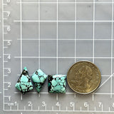 Small Sky Blue Mixed Yungai Turquoise, Set of 3 Dimensions