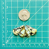 Medium Mixed Mixed Mixed Turquoise, Set of 4 Dimensions