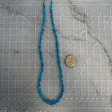 Stabilized Egyptian Turquoise Chip Bead Necklace 16.5 Inches