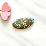 Large Sky Blue Freeform Number 8 Turquoise Background