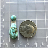 Small Sky Blue Mixed Namtso Lake Turquoise, Set of 2 Dimensions