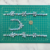 Small Sky Blue Mixed Golden Hills Turquoise, Set of 93 Dimensions