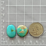 Medium Sky Blue Mixed Carico Lake Turquoise, Set of 2 Dimensions