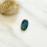 Large Ocean Blue Oval Ithaca Peak Turquoise Background
