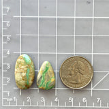 Large Mint Green Mixed Royston Turquoise, Set of 2 Dimensions