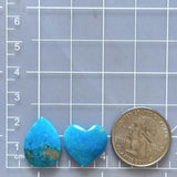 Medium Sky Blue Mixed Ithaca Peak Turquoise, Set of 2 Dimensions