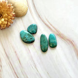 Small Sky Blue Freeform Kingman Turquoise, Set of 4 Background