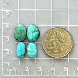 Small Mint Green Mixed Kingman Turquoise, Set of 4 Dimensions