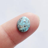 L11 x W9 x H4 Sky Blue Freeform Bisbee Turquoise Background