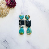 Small Mixed Mixed Mixed Turquoise, Set of 6 Background