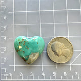 Large Mint Green Heart Royston Turquoise Dimensions