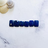 Small Deep Blue Cushion Lapis Lazuli, Set of 6 Background