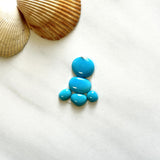 Small Sky Blue Mixed Sleeping Beauty Turquoise, Set of 5 Background