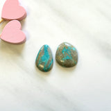 Medium Sky Blue Mixed Royston Turquoise, Set of 2 Background
