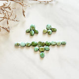 Small Lime Green Freeform Sonoran Gold Turquoise, Set of 21 Background