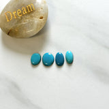 Small Sky Blue Mixed Sleeping Beauty Turquoise, Set of 4 Background