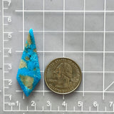 Large Sky Blue Shield Ithaca Peak Turquoise Dimensions