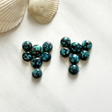 Small Ocean Blue Round Yungai Turquoise, Set of 14 Background