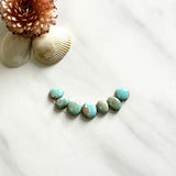 Small Sky Blue Mixed Number 8 Turquoise, Set of 7 Background