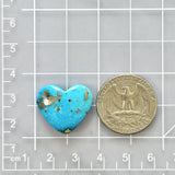 Large Sky Blue Heart Ithaca Peak Turquoise Dimensions