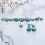Small Mixed Mixed Mixed Turquoise, Set of 14 Background
