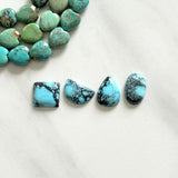 Small Sky Blue Mixed Yungai Turquoise, Set of 4 Background