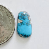 L15 x W9 x H4 Sky Blue Freeform Bisbee Turquoise Dimensions