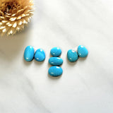 Small Sky Blue Mixed Kingman Turquoise, Set of 7 Background