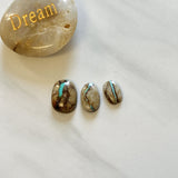 Medium Ocean Blue Oval Royston Turquoise, Set of 3 Background