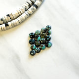 Small Mixed Round Mixed Turquoise, Set of 16 Background