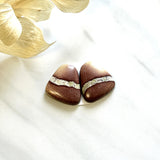 Large Red Freeform White Buffalo Dolomite, Set of 2 Background