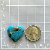 Large Sky Blue Heart Ithaca Peak Turquoise Dimensions