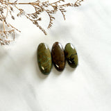 Medium Earth Brown Oval Treasure Mountain Turquoise, Set of 3 Background