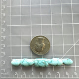 Small Sky Blue Mixed Namtso Lake Turquoise, Set of 5 Dimensions