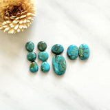 Small Sea Green Mixed Tyrone Turquoise, Set of 10 Background