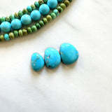 Small Sky Blue Freeform Sleeping Beauty Turquoise, Set of 3 Background